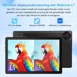 Hotlight A10 - Android 15 Tablet - 10.1 inch - 20(3+17)GB RAM/64GB ROM– 5000mAh - Zwart — thumbnail 4