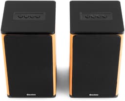 Draadloze speakers - Audizio BS20 speakerset - Luidspreker boxen met Bluetooth - Oplaadbare accu - Bamboe — thumbnail 14