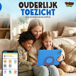 Kindertablet 10 inch – Android 15 – 64GB – Inclusief Hoes – Ouderlijk Toezicht – Kids Tablet – Tablet Kinderen – WiFi — thumbnail 3