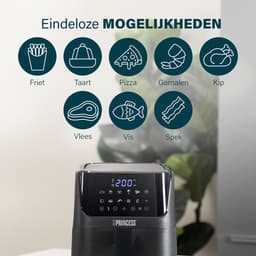 Princess Digitale Airfryer Deluxe XXL 182060 – Heteluchtfriteuse - 5.5 liter - 8 voorgeprogrammeerde programma’s - Inclusief airfryer mandje - RVS — thumbnail 15