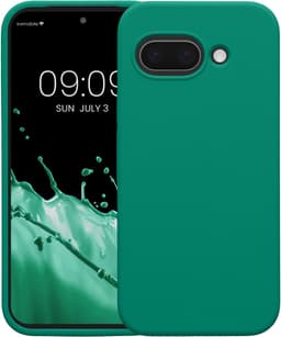 kwmobile telefoonhoesje geschikt voor Google Pixel 9a - Hoesje met siliconen coating - Smartphone case in smaragdgroen — thumbnail 6