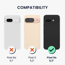 kwmobile telefoonhoesje geschikt voor Google Pixel 9a - Hoesje met siliconen coating - Smartphone case in smaragdgroen — thumbnail 3