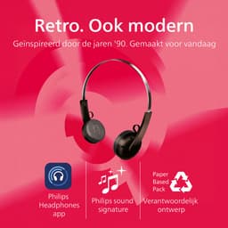 PHILIPS TAH2000WT/00 Draadloze on-ear koptelefoon - multipoint aansluiting - Retro Look - Light Weight - Wit — thumbnail 7