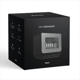 Amenzo® - Mini Vaatwasser - Inclusief App - Energielabel A - 900 Watt - 5 Programma's - Zwart - Afwasmachine - Met Waterreservoir — thumbnail 9