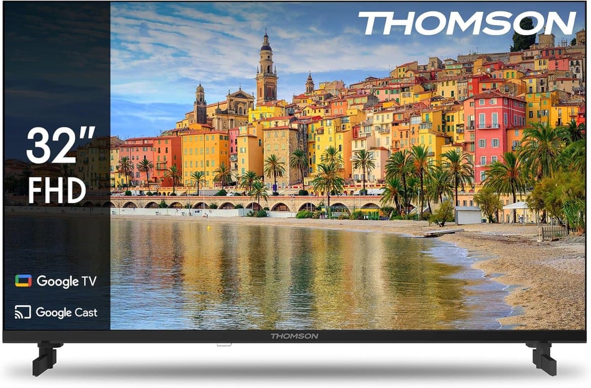 32 Inch Full HD Google Smart TV met Dolby Audio, HDR10 en Bluetooth 5.1 — afbeelding 1