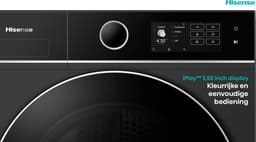Hisense DH5I104BBAB - Wasdroger - 10 kg - Zwart - Warmtepomp - Vrijstaand - Energieklasse A - Auto Dry - iCare - iDry - Trommelverlichting - ConnectLife - TouchScreen - Stoom functie - Anti Kreuk — thumbnail 7
