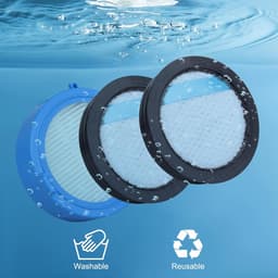 3 stuks - stofzuigerfilterset - 2 front engine filters + 1 hygiënefilter - geschikt voor AEG Ultimate 8000 - regelmatige filtervervanging - stofzuiger reserveonderdelen filter - stofzuigeraccessoires - voor slaapkamer, woonkamer, garage — thumbnail 3