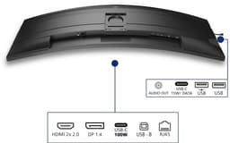 Philips 49B2U5900C - Ultrawide Curved Productivity Monitor - USB-C 100w - RJ45 - 49 inch — thumbnail 8