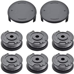 6 stuks Spool - 2 hoes - geschikt voor Bosch Easy Gras Cut 18 V 23 26 18 Strimmer Bijlagen - Onderdeelnummer F016800569 F016800385 — thumbnail 1