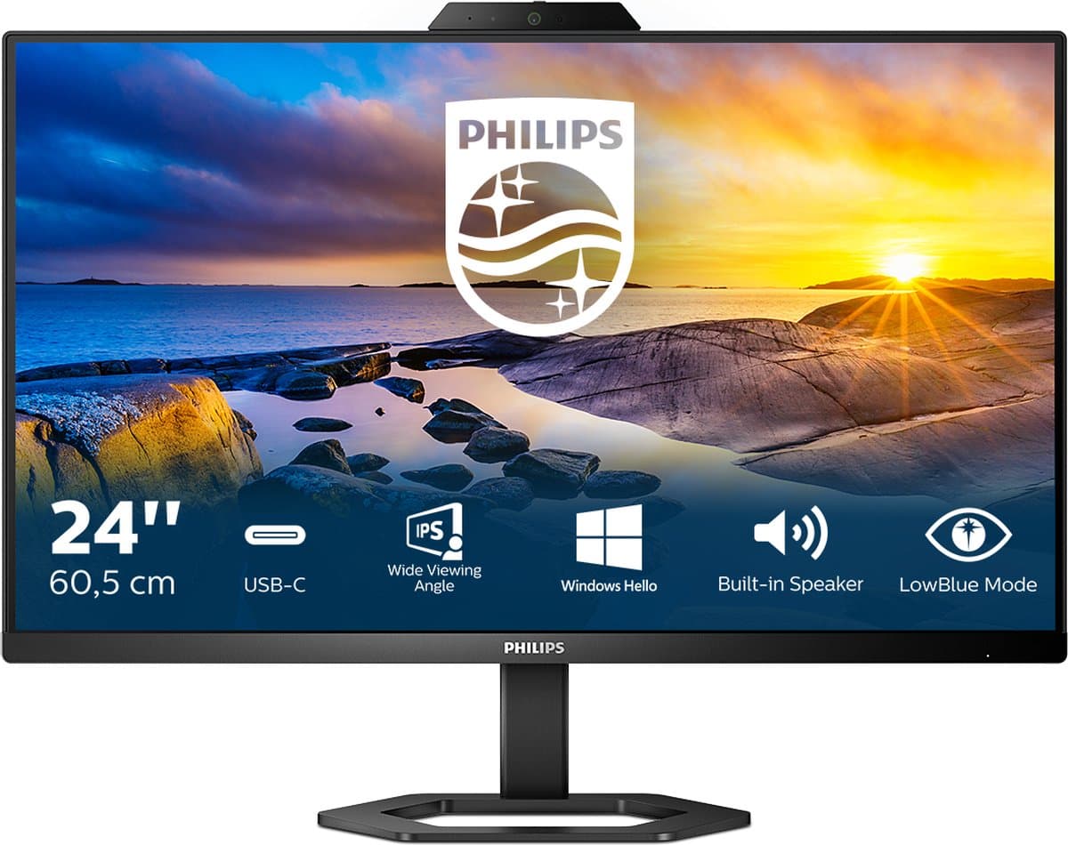 Philips 24E1N5300HE - Full HD Webcam Monitor - USB-C 65w - 24 inch — afbeelding 1