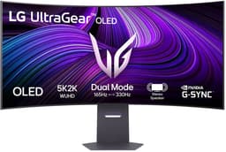LG UltraGear OLED 45GX950A - 5K - Curved Ultrawide Gaming Monitor - Dual-Mode - 165hz - 330hz - USB-C 90W - 45 inch — thumbnail 1