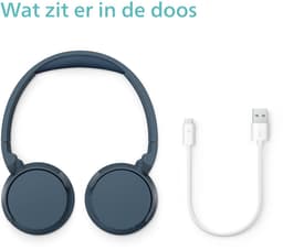 Philips 4000 series TAH4209BL/00 hoofdtelefoon/headset Draadloos Hoofdband Oproepen/muziek Bluetooth Blauw — thumbnail 8