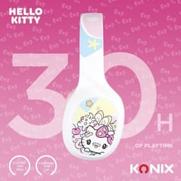 Hello Kitty - draadloze over-ear koptelefoon - 30 uur speeltijd - microfoon - bluetooth 5.3 - verstelbaar — thumbnail 5