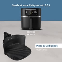 Philips Pizza & Grillplaat Airfryer Accessoire - HD9963/00 - Geschikt voor Philips — thumbnail 7