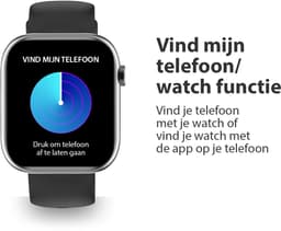 OOQE WATCH PRO 7 - Smartwatch Heren en Dames | Geschikt voor iOS en Android | 10 kleuren | HD | Notificaties | Gezondheidsanalyse | Sportanalyse | GPS Koppeling | Bellen | Muziek/Audio Luisteren | Ergonomisch | Nederlandstalig | Zwart — thumbnail 12