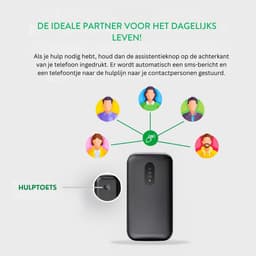 DailySupplies® Senioren Mobiele Telefoon 4g - Senioren GSM - Zwart — thumbnail 3