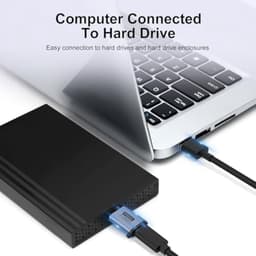 Adapter USB C naar Micro B (2 stuks); USB 3.0 kabel 10 Gbps voor USB C harde schijf; compatibel met Toshiba; HDD; Seagate; WD; Galaxy S5 Note 3; HDD enz. — thumbnail 5