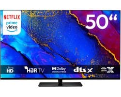 MEDION 125,7 cm (50") TV (Google TV, 4K, Dolby Vision HDR, Netflix, Prime Video, Disney+, Dolby Atmos, DTS X, Smart TV, PVR, Bluetooth, MD 850400)