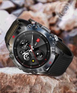 WizBay Premium Select® 1.39inch Sport Smartwatch Dames Heren TFT - Bluetooth Call - Magnetic Laden - Slaap Hart Monitor - O2 en Bloeddrukmeter - 100+ Sport Modi - Message - Alu Mat Zwarte Case - Smartwatches - Zwarte TPU Band — thumbnail 9