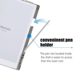 reMarkable® 2 met Marker PLUS en draaibare Grijze hoes met penhouder — thumbnail 4