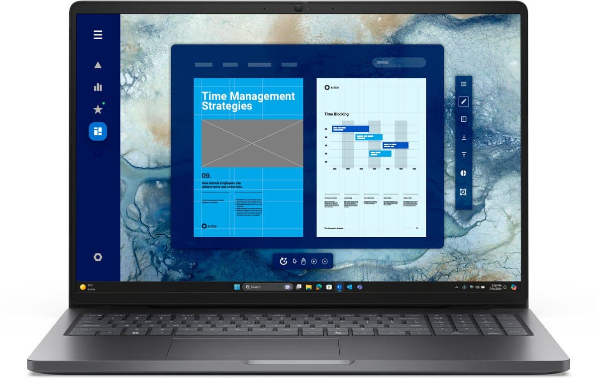 Dell Pro 16 PC16250 - Laptop - Core 5 120U - 16 GB RAM - 512 GB SSD - 16 Inch — afbeelding 1