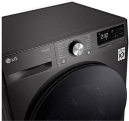 LG RH90V9ZVEN warmtepompdroger 9kg Zwart - Zelfreinigende condensor - Dual Inverter Heat Pump voor energiezuinig en zorgvuldig drogen - Eco Hybrid, sneller drogen of extra energiebesparing. Energieklasse A+++ — thumbnail 6