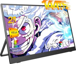 UPERFECT Portable Monitor 17.3" Gaming Monitor 2K 144Hz IPS 100% sRGB Draagbare monitor met VESA-bevestiging voor PS5/PC/Streaming with Dual USB-C/VESA Mount,for Laptop/Switch/MacBook (VESA Mount ) — thumbnail 1