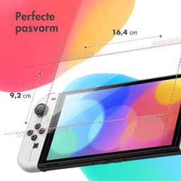 imoshion Screenprotector geschikt voor Nintendo Switch OLED - Gehard Glas, Anti Vingerafdruk Coating, Krasbestendig en UV Werend - Accessoires — thumbnail 3