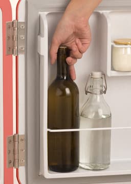 CREATE - Koelkast in retrostijl - Terracotta - Handvat Goud - FRIDGE RETRO 48L — thumbnail 5
