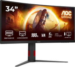AOC G4 CU34G4 - WQHD Curved Ultrawide Gaming Monitor - 180hz - 34 inch — thumbnail 6