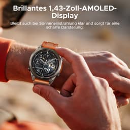 DOOGEE Anywise W1 Pro -Militair smartwatch-AI spraakbesturing-5ATM-Dual band GPS-Offline kaarten-170 sportmodi-1,43 inch AMOLED-Fitnesstracker-Bellen en gebeld worden-18 dagen extra lange batterijduur-Zaklamp-Geschikt voor Android en iPhone — thumbnail 8