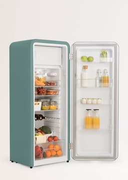 CREATE - Koelkast in retrostijl - Sage - Handvat Marmer - FRIDGE RETRO 281L — thumbnail 7