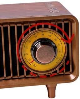 Retro Bluetooth Speaker met FM Radio & RGB Licht – 5W Stereo – Bluetooth 5.4 – TWS Pairing – Retro Tube Design — thumbnail 2