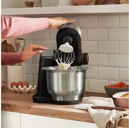 Bosch MUM Serie 2 - MUMS2VM00 - Keukenmachine - 900W - Keukenrobot - Keukenmixer - Mixer met Mengkom 3,8L - Zwart/RVS — thumbnail 8