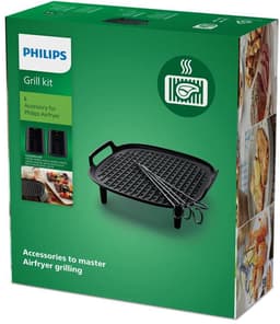 Philips Grill Set Airfryer Accessoire - HD9926/00 - Geschikt voor Philips - Grillplaat met 4 spiesen — thumbnail 13
