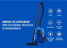 Aurixi® Karcher - Karcher Stofzuiger - Bouwstofzuiger - Festool Stofzuiger - Bouwstofzuiger Zonder Zak - Blauw - 53cm x 33cm x 53cm — thumbnail 2