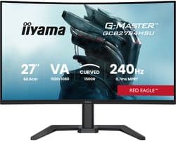 iiyama G-Master GCB2784HSU-B1 Red Eagle - 27 inch - Full HD - VA - 240Hz - Verstelbaar - Curved - HDMI 2.1, HDR10