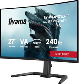 iiyama G-Master GCB2784HSU-B1 Red Eagle - 27 inch - Full HD - VA - 240Hz - Verstelbaar - Curved - HDMI 2.1, HDR10 — thumbnail 5