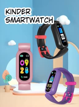 DrPhone KidsTime X13 – Smartwatch Voor Kinderen – IP68 Waterdichte Smartwatch – Hartslagmonitor – Slaapmonitoring – Mobiele App (Alleen voor Android Systeem) - 0.96 Inch TFT Kleurenscherm – Stappenteller – Calorie teller - Zwart — thumbnail 4