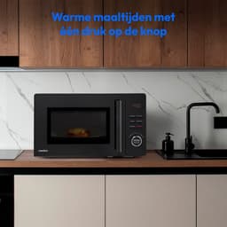 MEDION Magnetron met grill (20 L, 800 W magnetron, 1000 W grill, 9 automatische programma’s incl. ontdooien, 5 standen, 95 min timer, draaiplateau, MD12021), zwart — thumbnail 4
