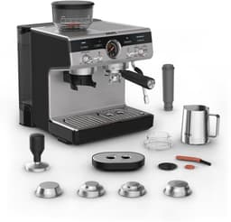 Krups Precision XP801T10 - Pistonmachine - Ingebouwde bonenmaler - Professionele Accessoires - 3,5L Waterreservoir - RVS - Geschikt voor Espresso, Cappuccino en Americano — thumbnail 7