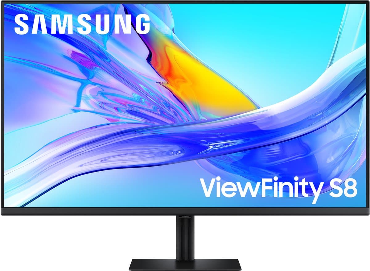 Samsung ViewFinity S8 S80UD - LED-Monitor - Met KVM-switch - 37" - 4K UHD - USB-C 90W - VA-paneel - 350 cd/m² - 5 ms - 60 Hz - HDR10 - Zwart — afbeelding 1