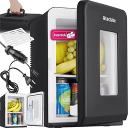 tectake® Mini-Autokoelkast - Draagbare minibar 14L - 2-in-1-functie: koelen en verwarmen - 5 tm 65 °C - Mini Koelkast - Elektrische Koelbox - 12v + 220/240v Aansluiting - Draagbare Campingkoelkast — thumbnail 10