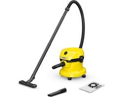 Kärcher WD 2 Plus V-12/4/18 Nat-en Droogzuiger - 1000 W - 12 liter - Schuimfilter - Stofzuiger geschikt voor auto - garage