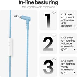 Xssive Kinder Koptelefoon met Volumebegrenzing 85dB - Koptelefoon Voor Kinderen 3-9 Jaar Met Microfoon en Kabel - Veilig Geluid - Blauw/Geel — thumbnail 7