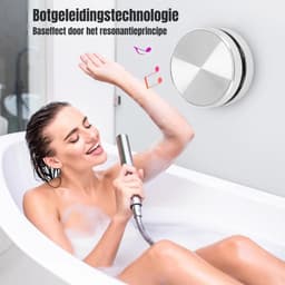 GTB® Douche Radio - Radio - Douche Speaker - Zilver - 11cm x 7cm x 3cm — thumbnail 7