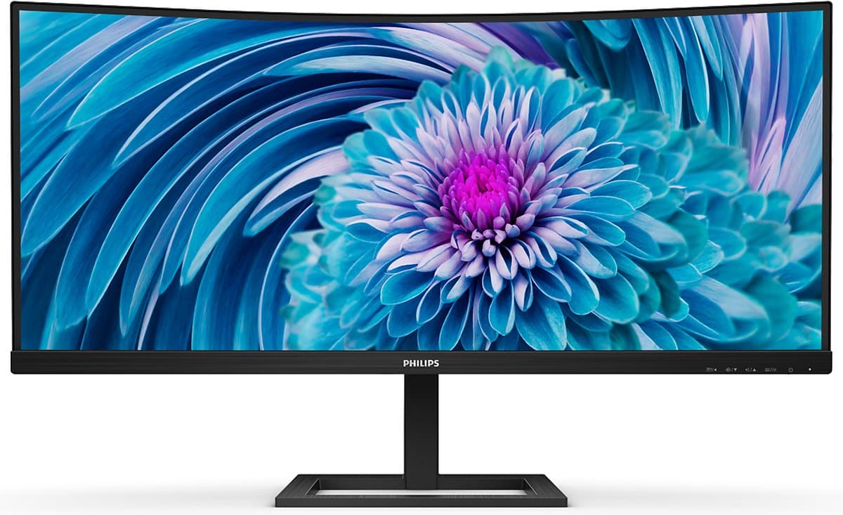 Philips 346E2CUAE - QHD Curved Ultrawide Monitor - USB-C 65w - EPEAT & TCO - 34 Inch — afbeelding 1