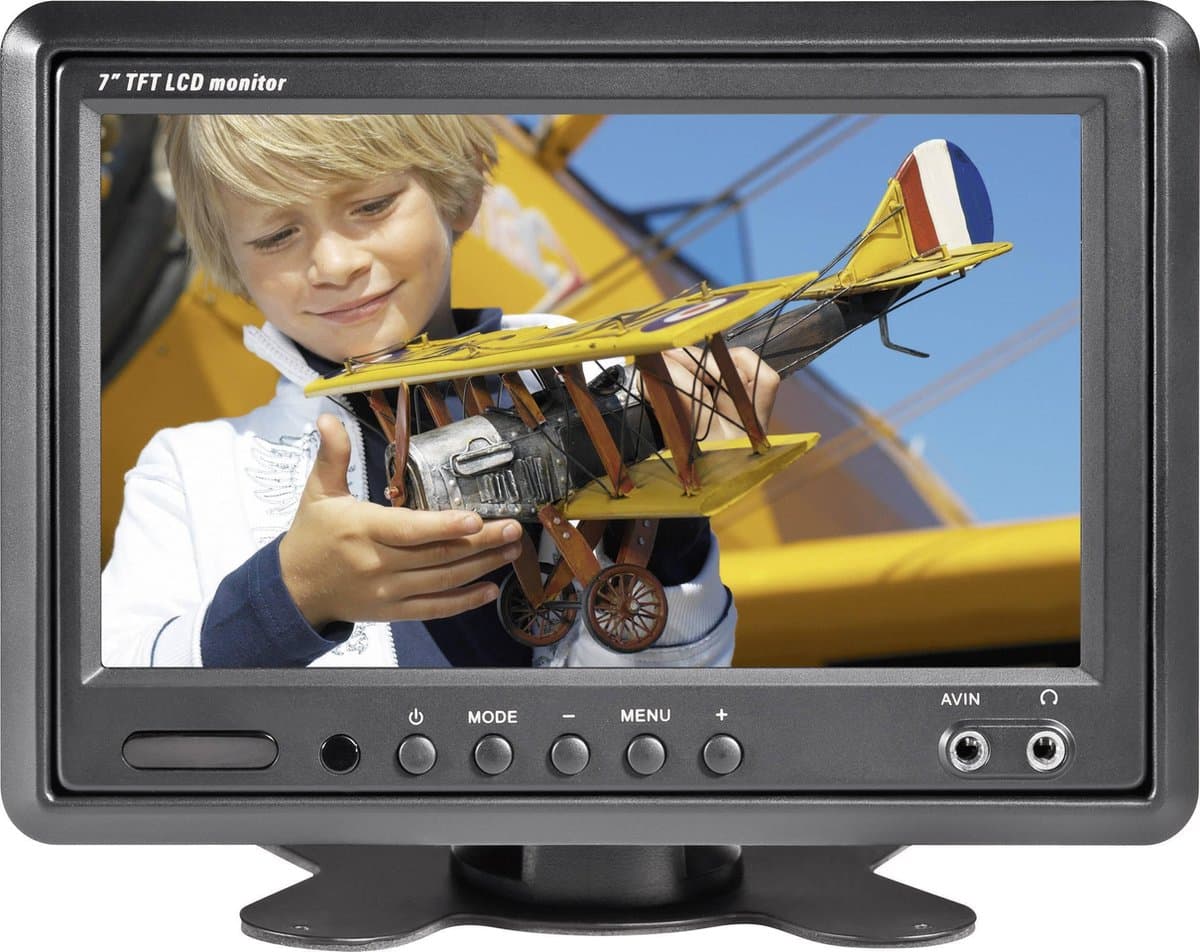 Renkforce T-701B Auto LCD-monitor 17.8 cm 7 inch — afbeelding 1