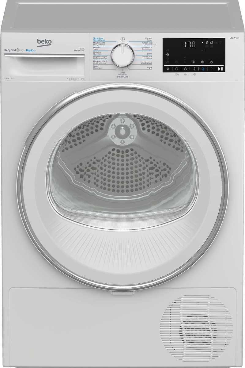 BEKO B5T68247W2 Warmtepompdroger RAPIDRY Selecive 8KG A+++ — afbeelding 1