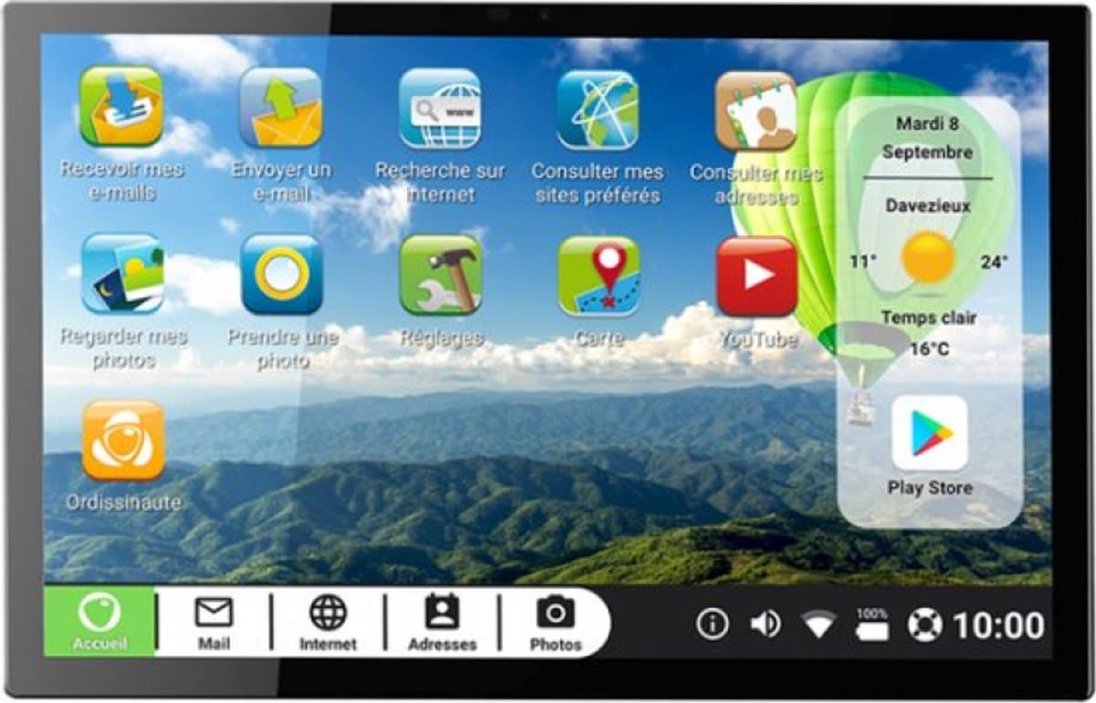 ORDISSIMO ART0418 tablet 4G 64 GB 25,6 cm (10.1") 4 GB Wi-Fi 5 (802.11ac) Android 10 Zwart — afbeelding 1